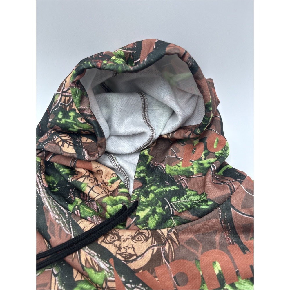 Men's Size XL Licensed Childs Play Chucky Good Guys Camouflage Hoodie‎ NWT - Picture 6 of 14